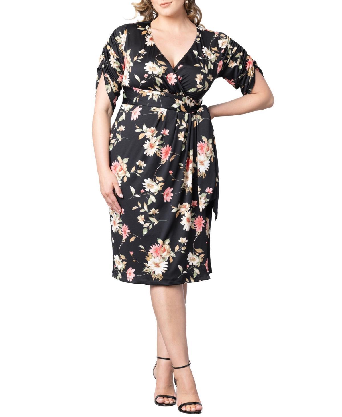 Kiyonna Eden Faux Wrap Dress Product Image