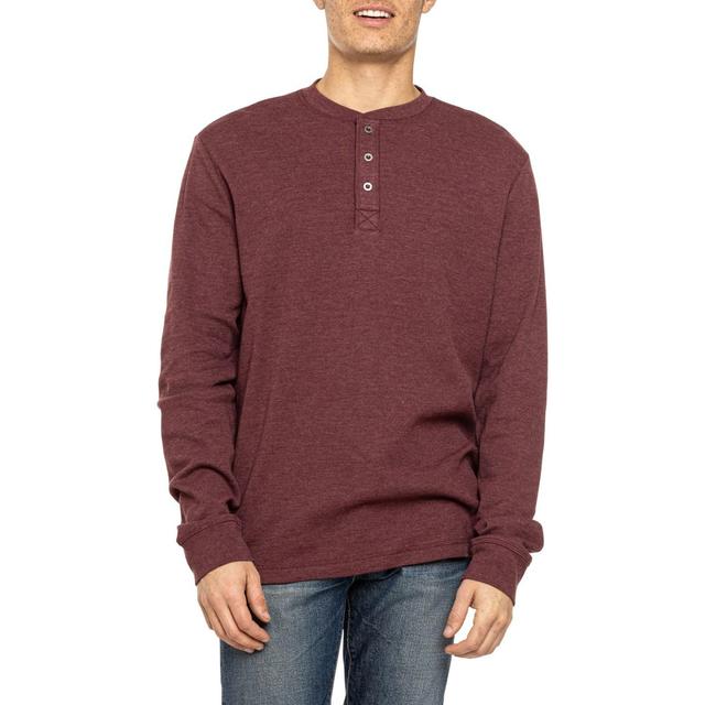 Cloudveil Soft Waffle-Knit Henley Shirt -Long Sleeve Product Image