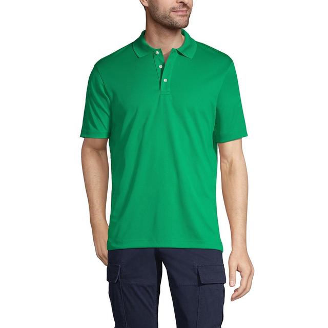 Lands End Mens School Uniform Short Sleeve Solid Active Polo Shirt Product Image