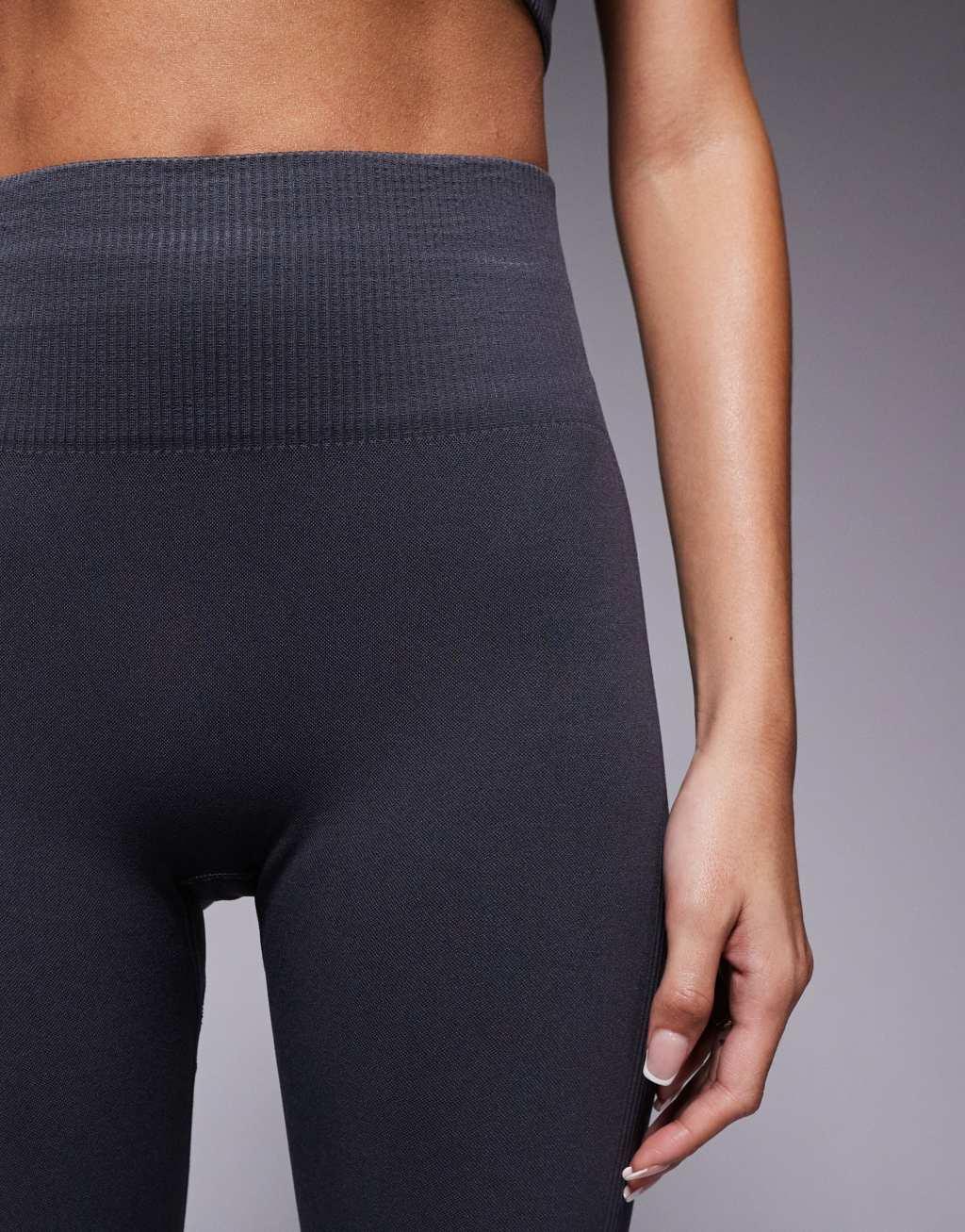 ASOS 4505 sculpting seamless high waist gym legging in dark gray Product Image