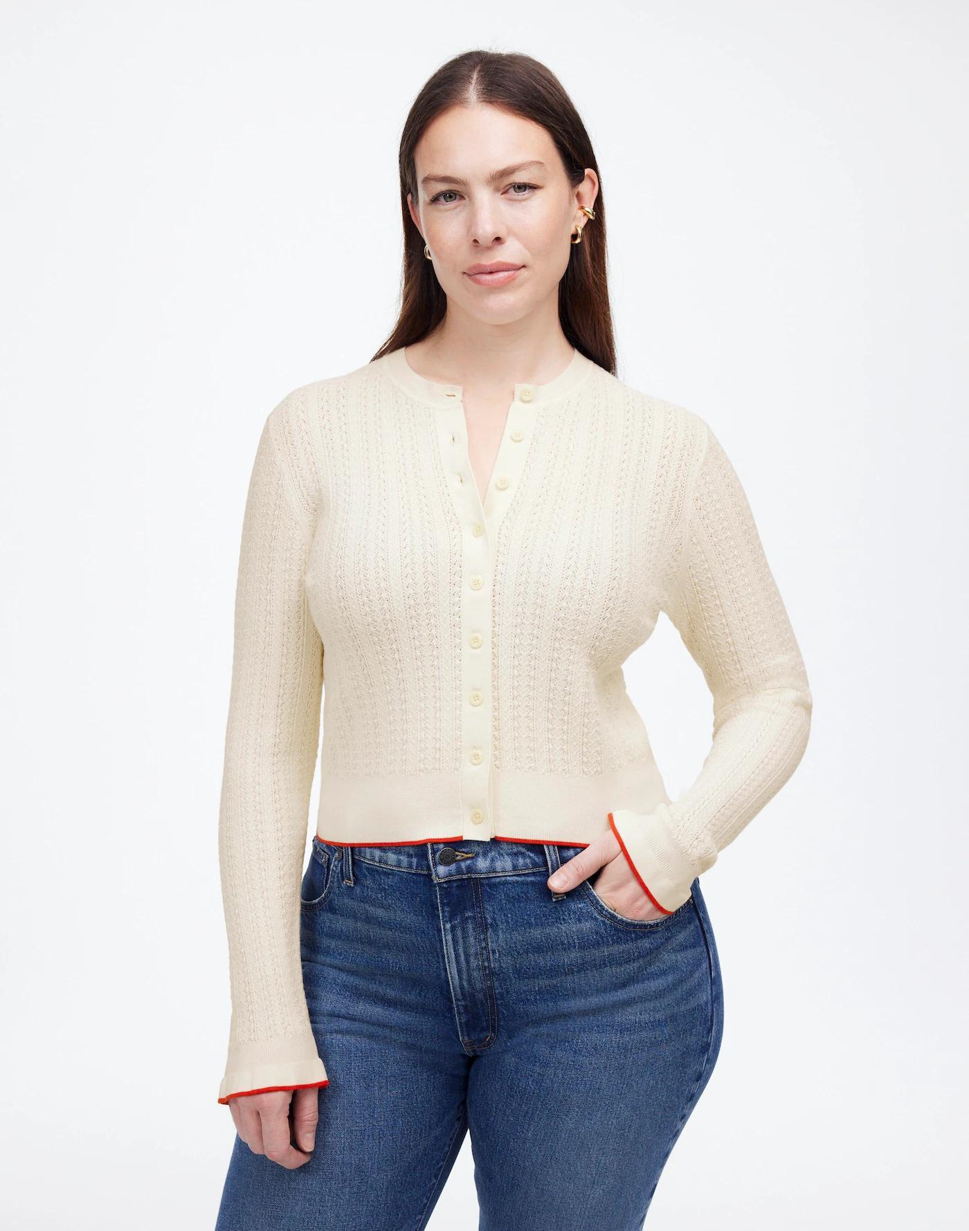 The Signature Open-Knit Cardigan Product Image