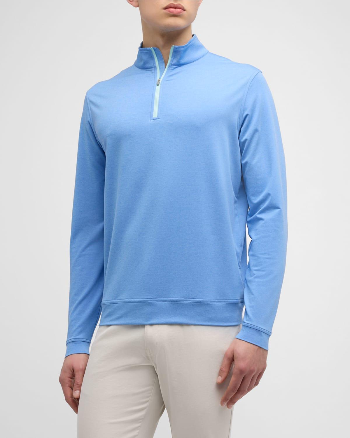 Mens Perth Melange Performance Quarter-Zip Sweater Product Image