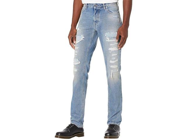 Just Cavalli Just Slim Fit Distressed Denim Men's Jeans Product Image