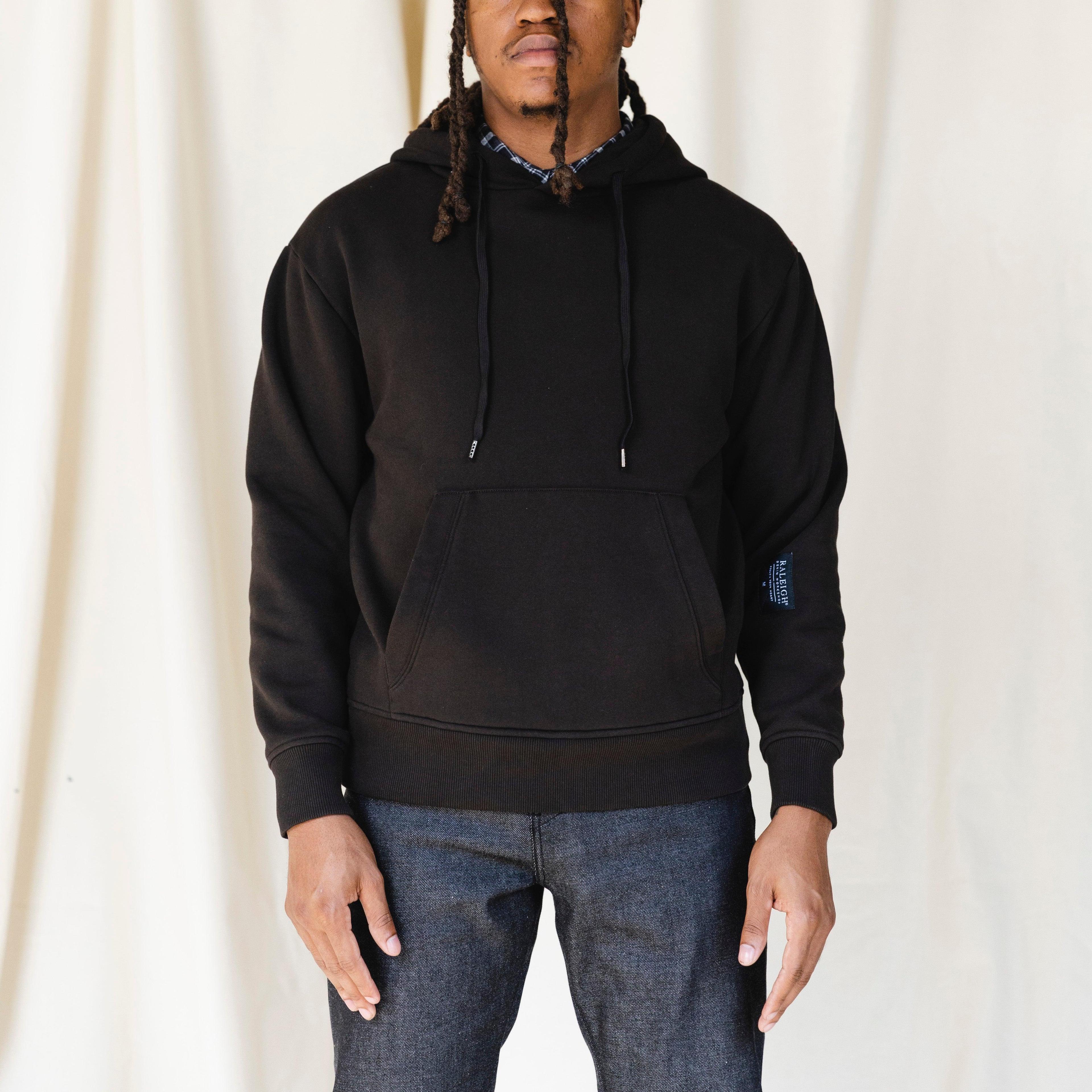 Solid Hooded Sweatshirt Male Product Image