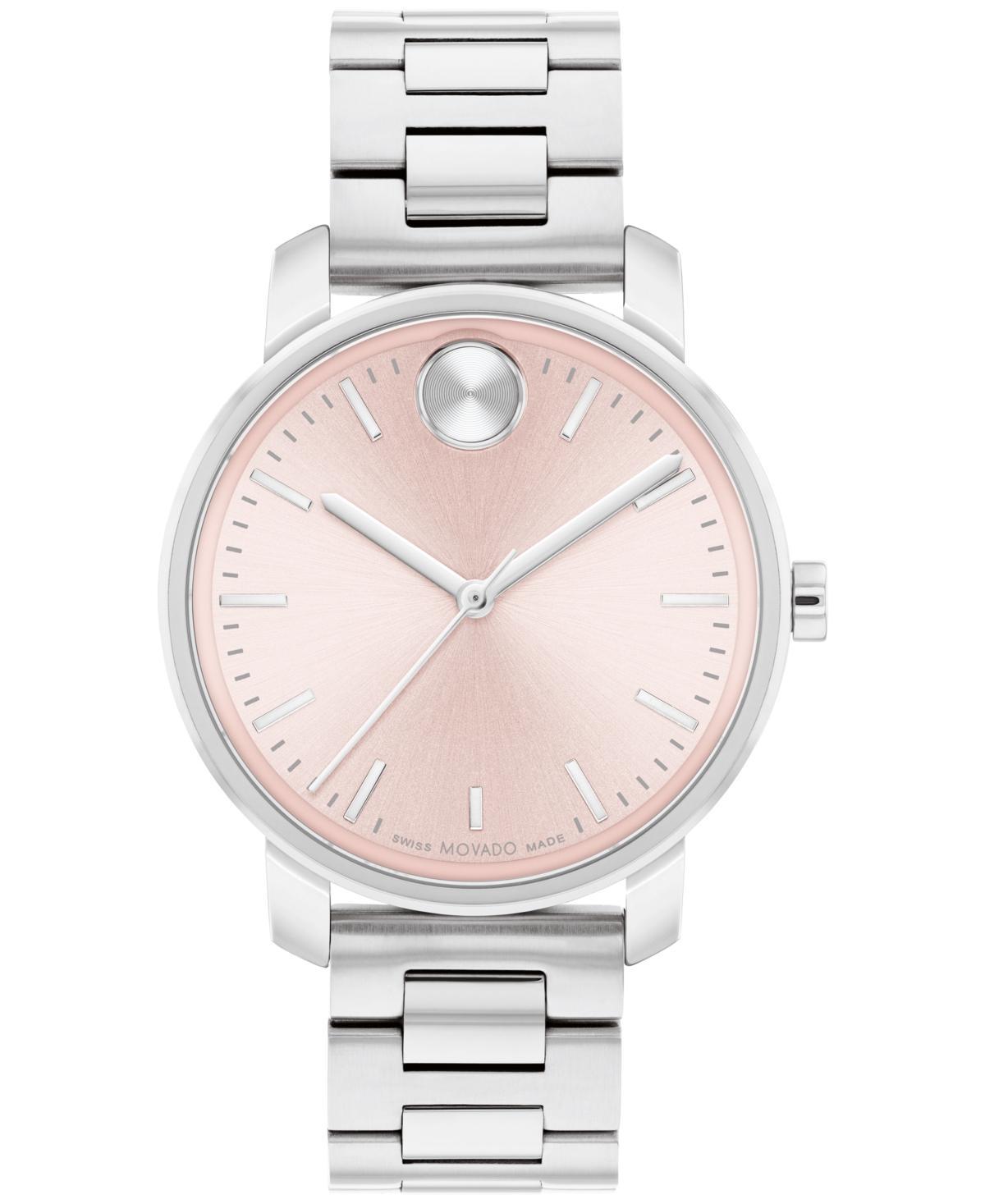 Movado Womens Bold Access Swiss Quartz Stainless Steel Watch 34mm - Silver-tone Product Image