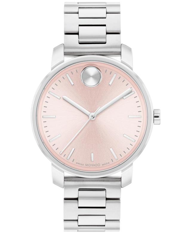 Movado Womens Bold Access Swiss Quartz Stainless Steel Watch 34mm - Silver-tone Product Image