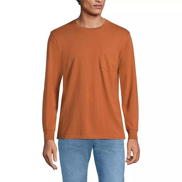 Big & Tall Lands End Super Pocket Tee, Mens Product Image