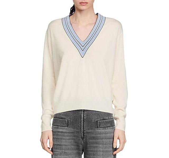 Sandro Adiel V Neck Sweater Product Image