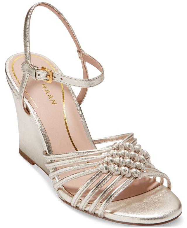 Cole Haan Jitney Knot Wedge Leather) Women's Sandals Product Image