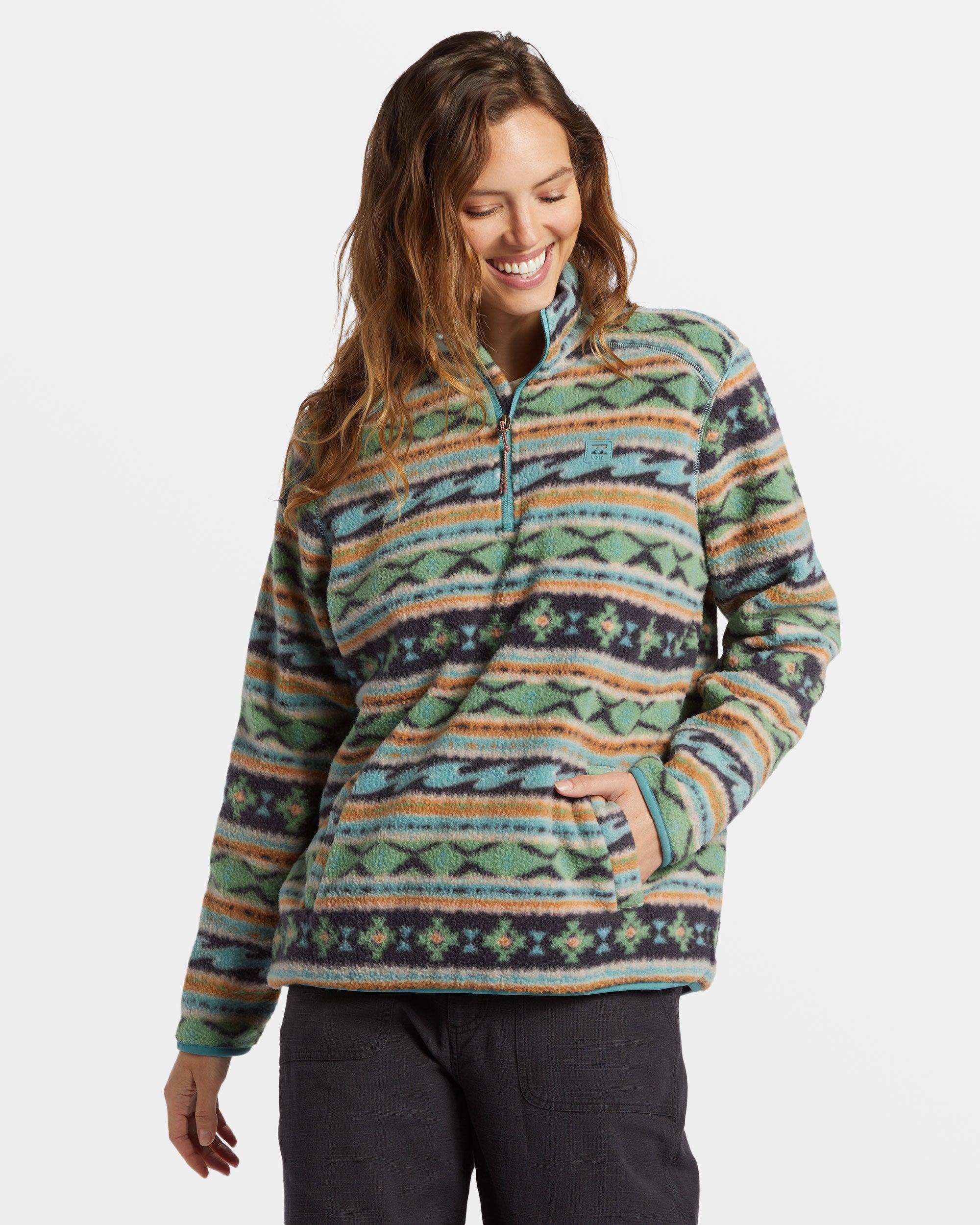 A/Div Boundary Mock 3 Half-Zip Pullover Sweatshirt - Salty Sage Female product image