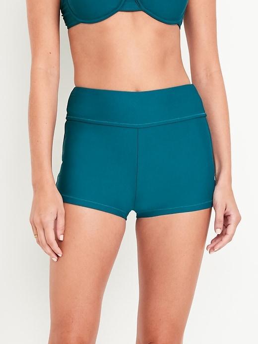 High-Waisted Swim Shorts -- 2-inch inseam Product Image