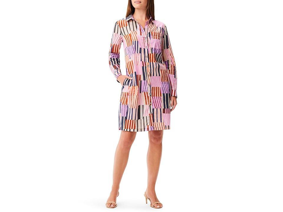 NIC+ZOE Art Block Dress Multi) Women's Dress Product Image