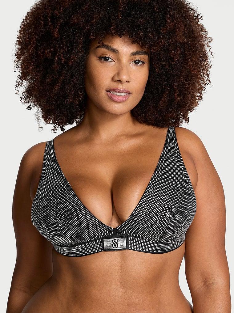 Shine Cotton Wireless Plunge Bralette Product Image