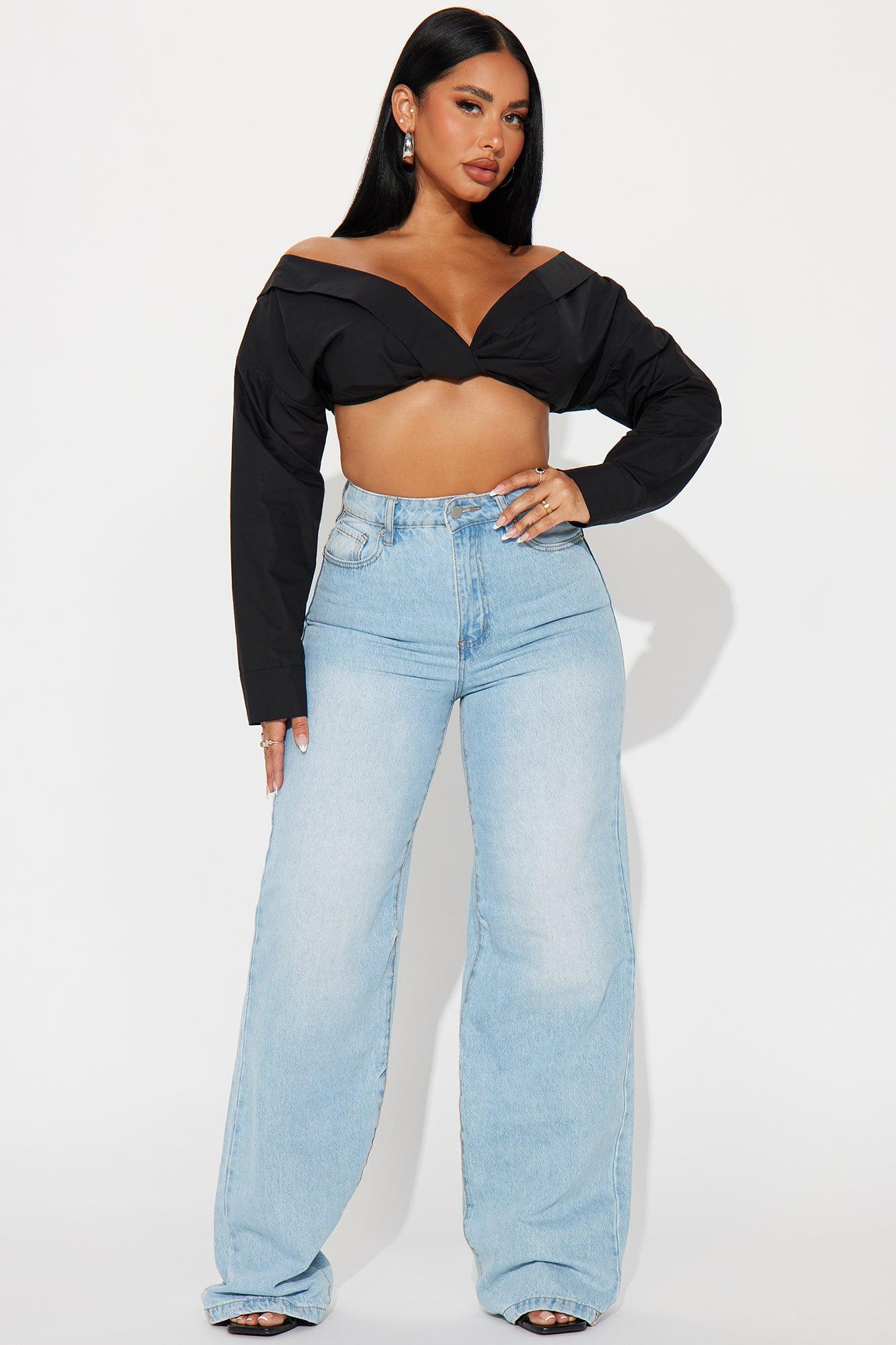 Weekend Vibe Blouse Top - Black Product Image