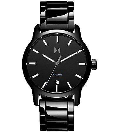 MVMT Mens Classic II Quartz Analog Black Ceramic Bracelet Watch Product Image