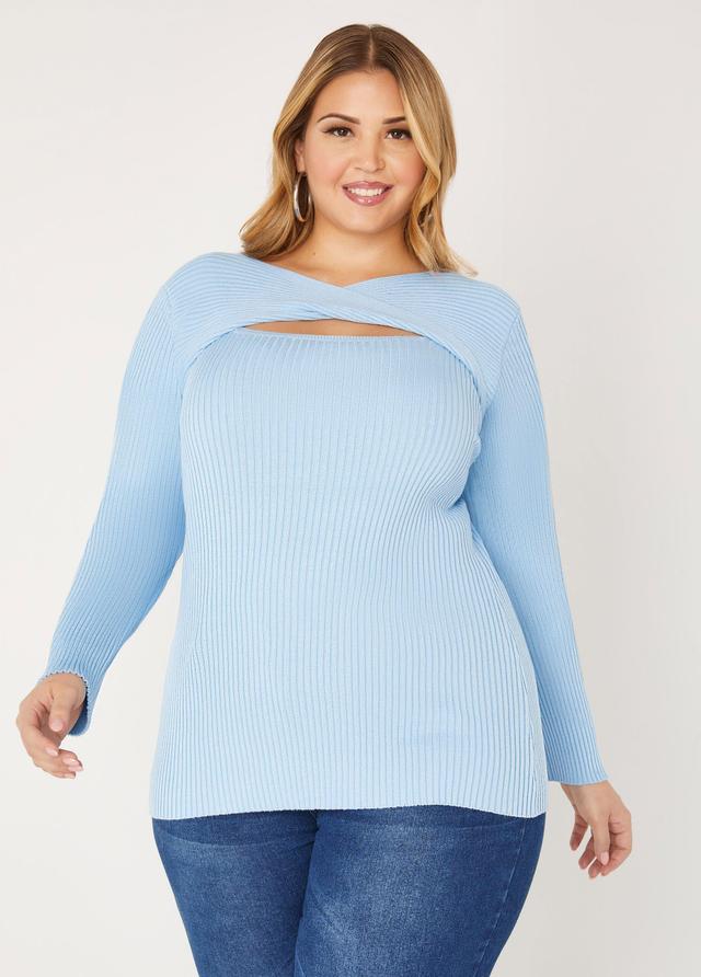 Twisted Cutout Sweater Product Image