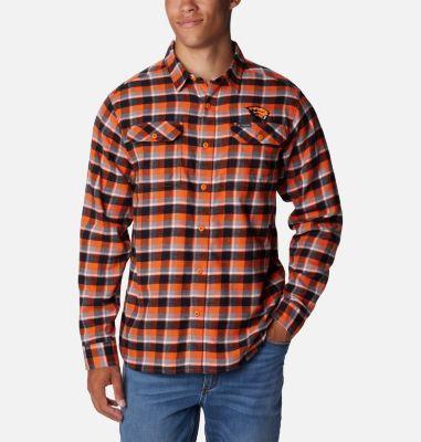 Columbia Men's Collegiate Flare Gun Flannel Long Sleeve Shirt - Oregon State- Product Image