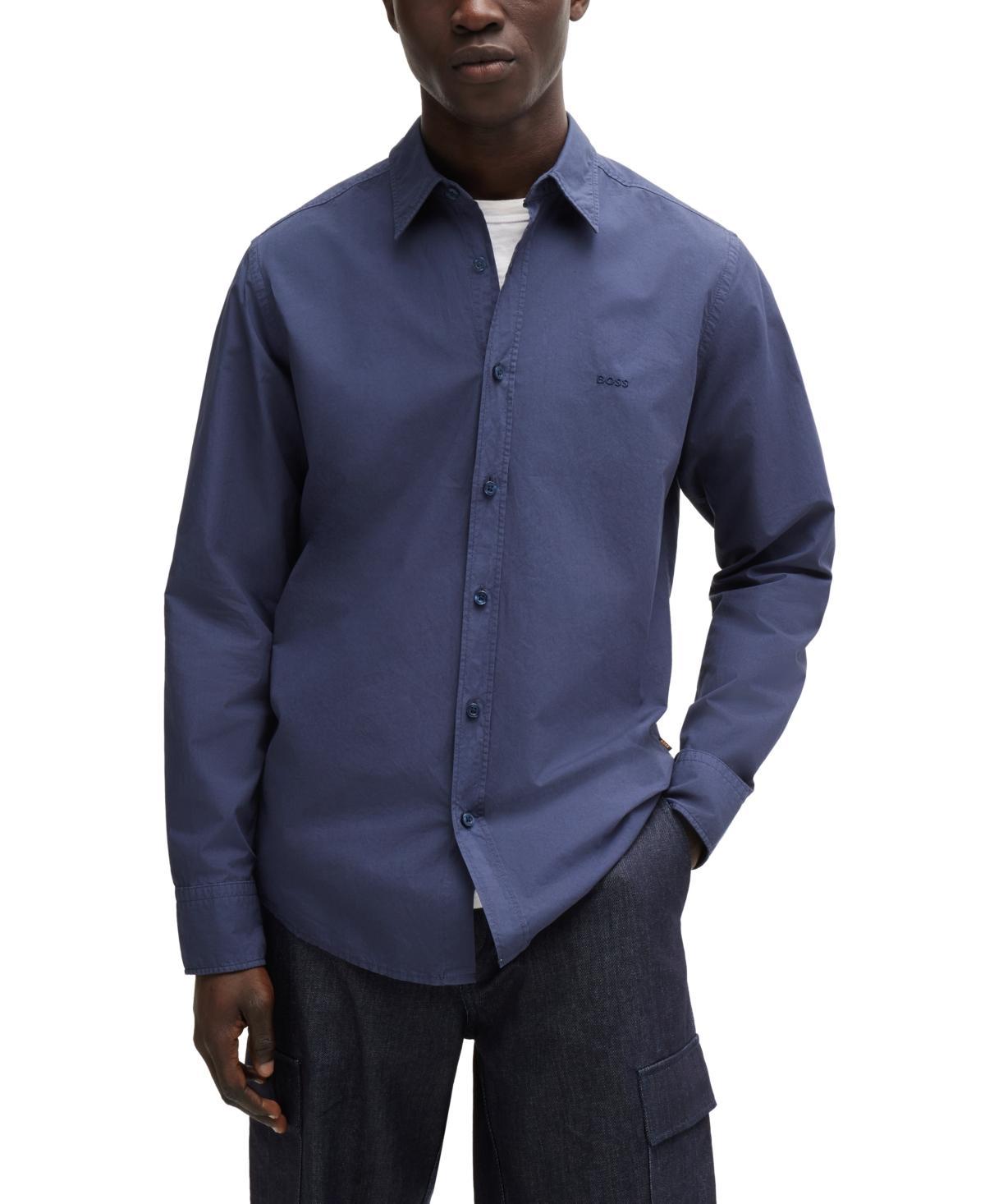 Mens Regular-Fit Shirt in Cotton Poplin Product Image