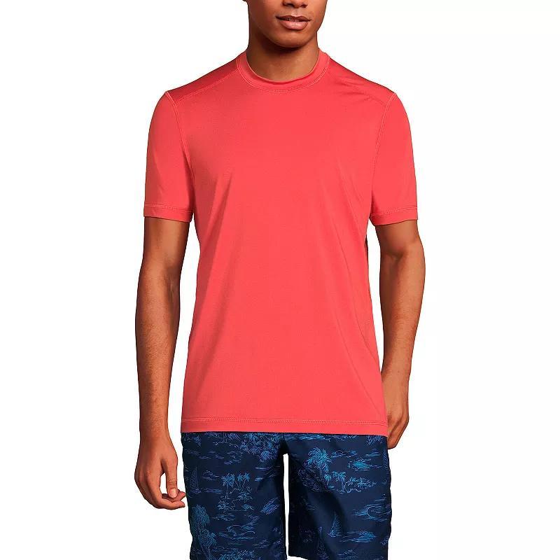 Mens Lands End UPF 50 Short Sleeve Swim Shirt Product Image