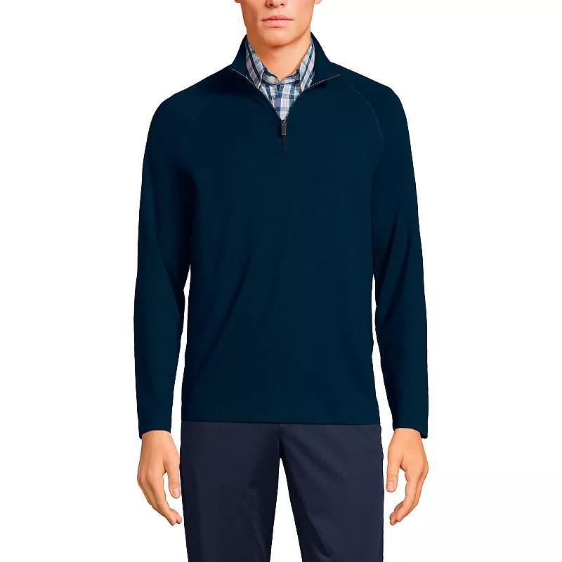 Lands End Mens Long Sleeve Raglan Social Active Quarter Zip Product Image