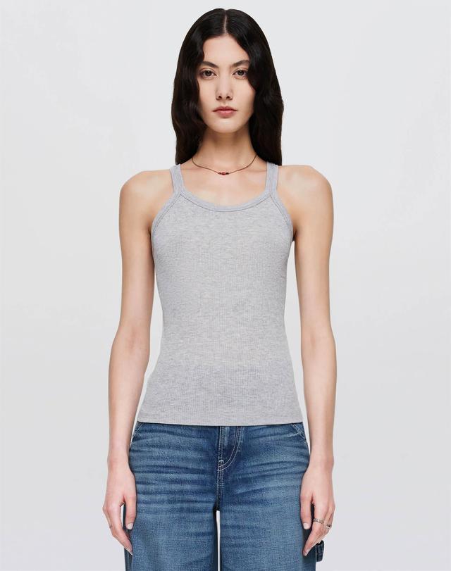 Hanes Ribbed Tank - Heather Grey Product Image