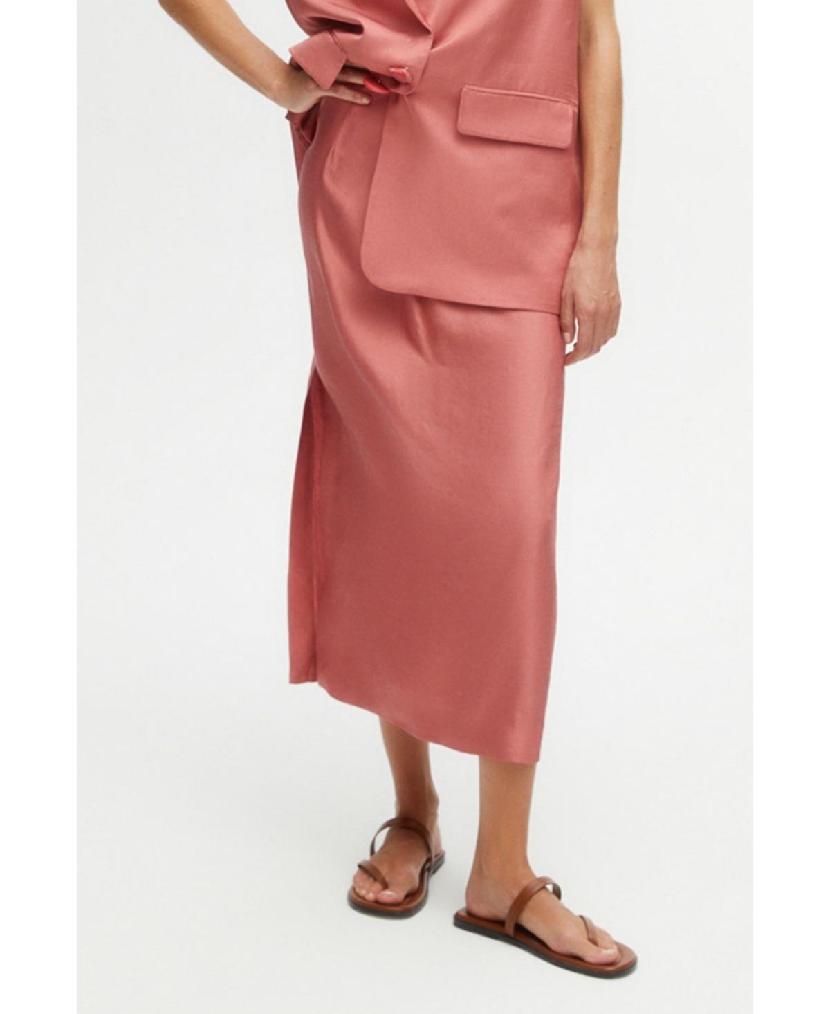 Women's Midi Skirt with Slits Product Image