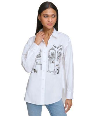 Women's Shopping Girl Cotton Long-Sleeve Shirt  product image