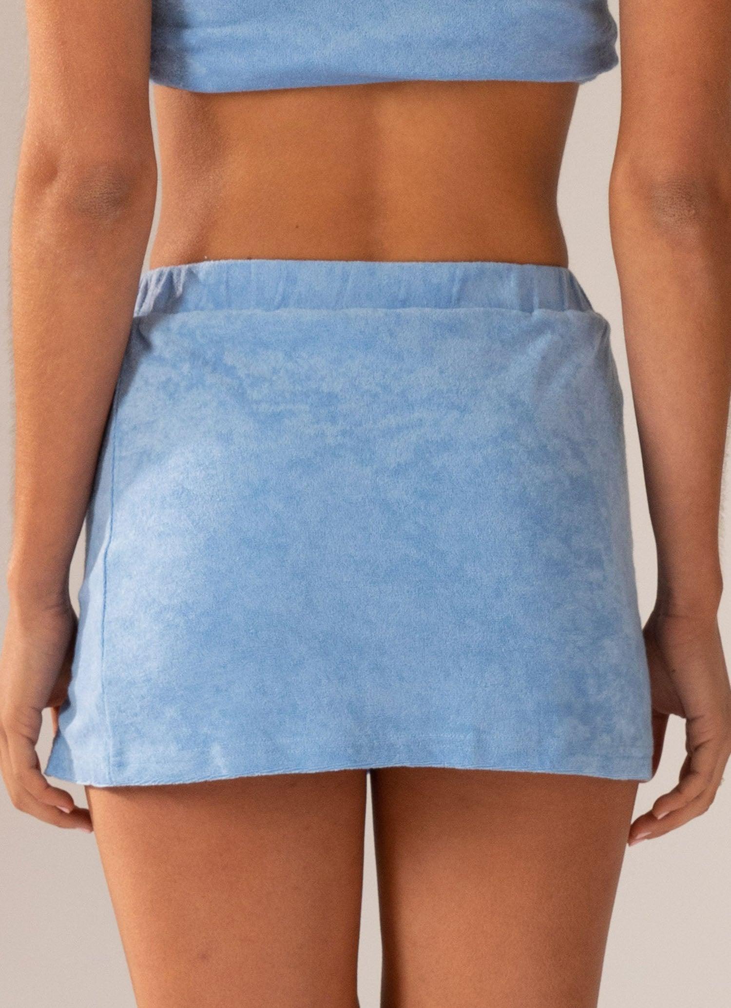 Changing Seasons Terry Skirt - Ocean Blue Product Image