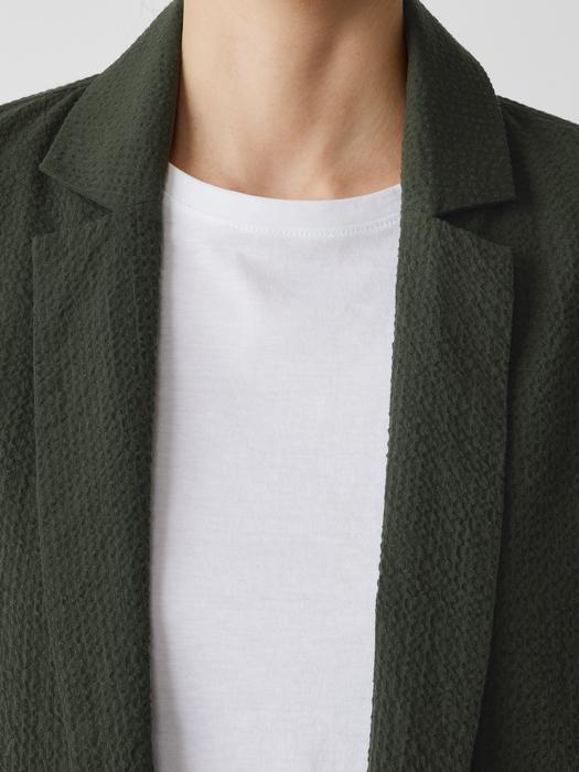 EILEEN FISHER Organic Cotton Ripple Blazerfemale Product Image