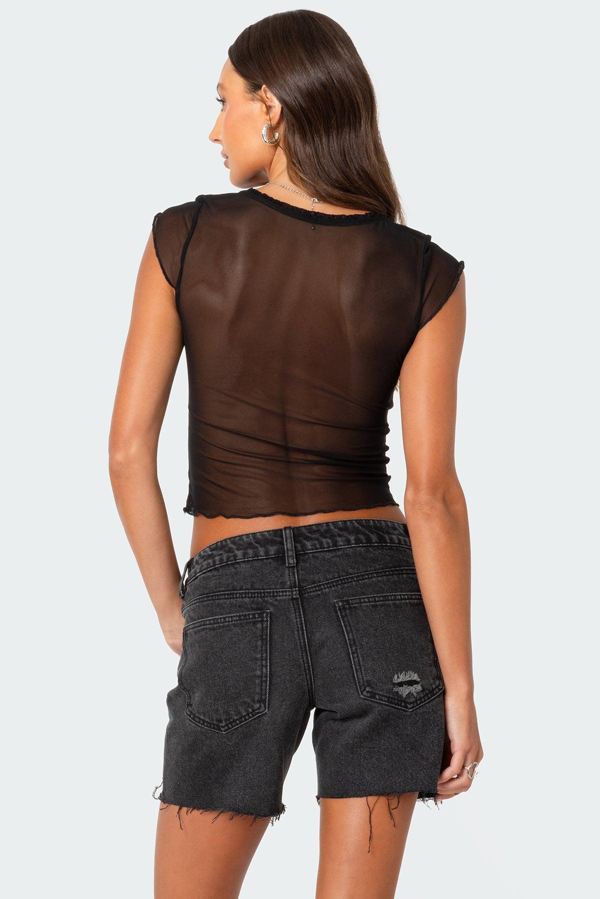 Devi Sheer Mesh Top Product Image