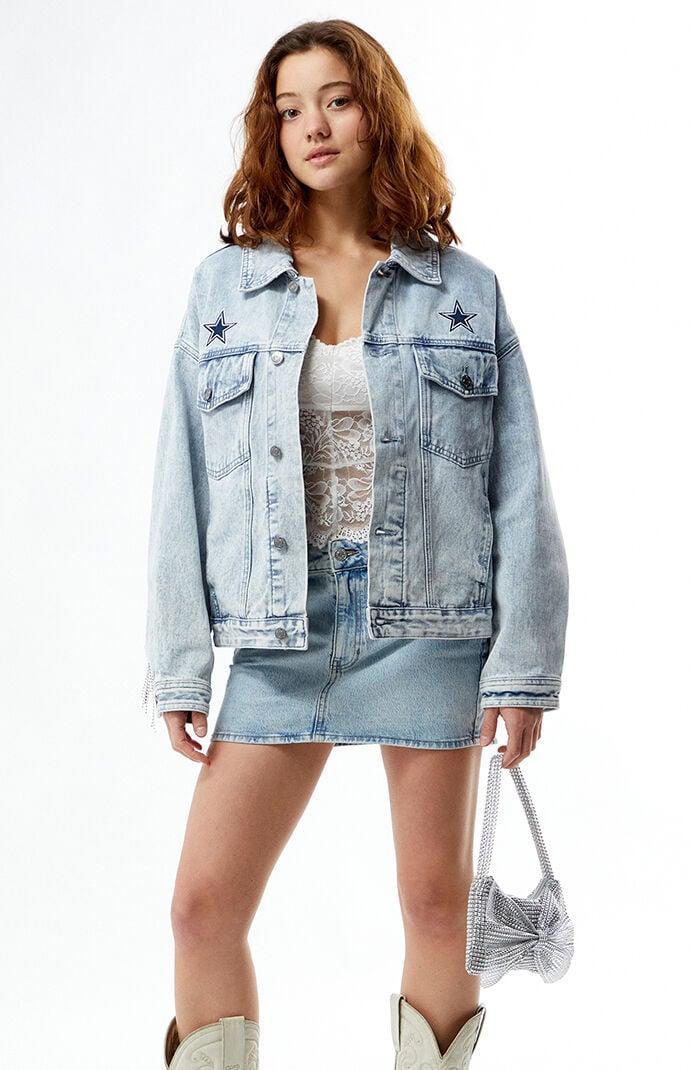 Women's NFL Wild Collective x PacSun Dallas Cowboys Denim Jacket product image