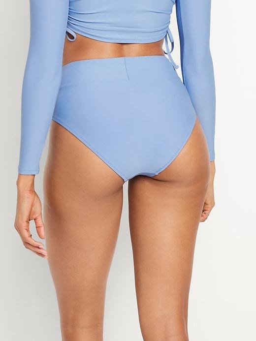 High-Waisted French-Cut Swim Bottoms for Women Product Image