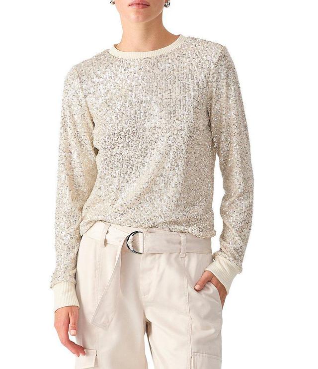 Sanctuary Sparkle Together Crew Neck Long Sleeve Top Product Image