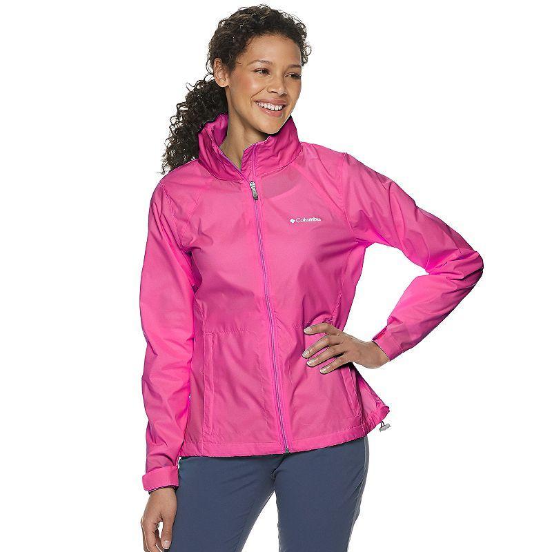 Womens Columbia Switchback III Hooded Packable Jacket Pink Product Image