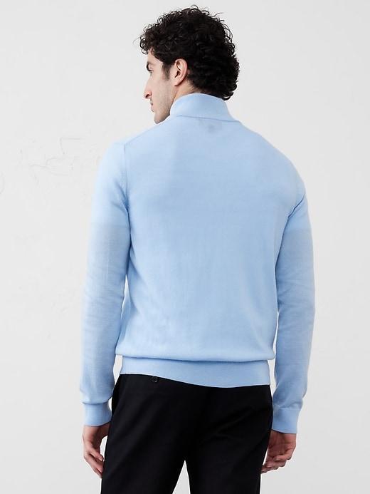 Merino Wool Quarter-Zip Sweater Product Image