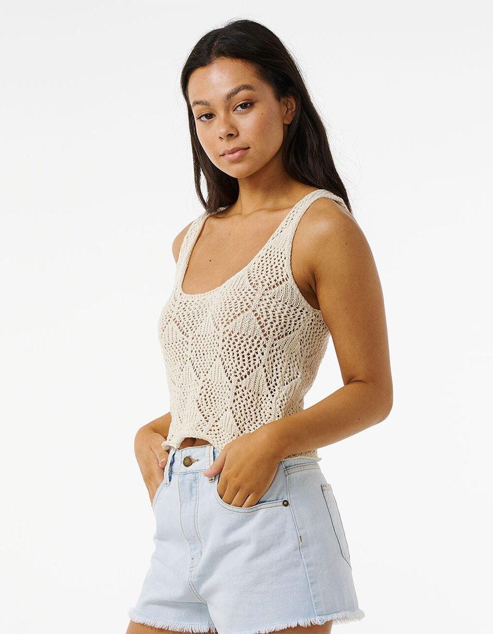 RIP CURL Island Hopper Womens Crochet Tank Top Product Image