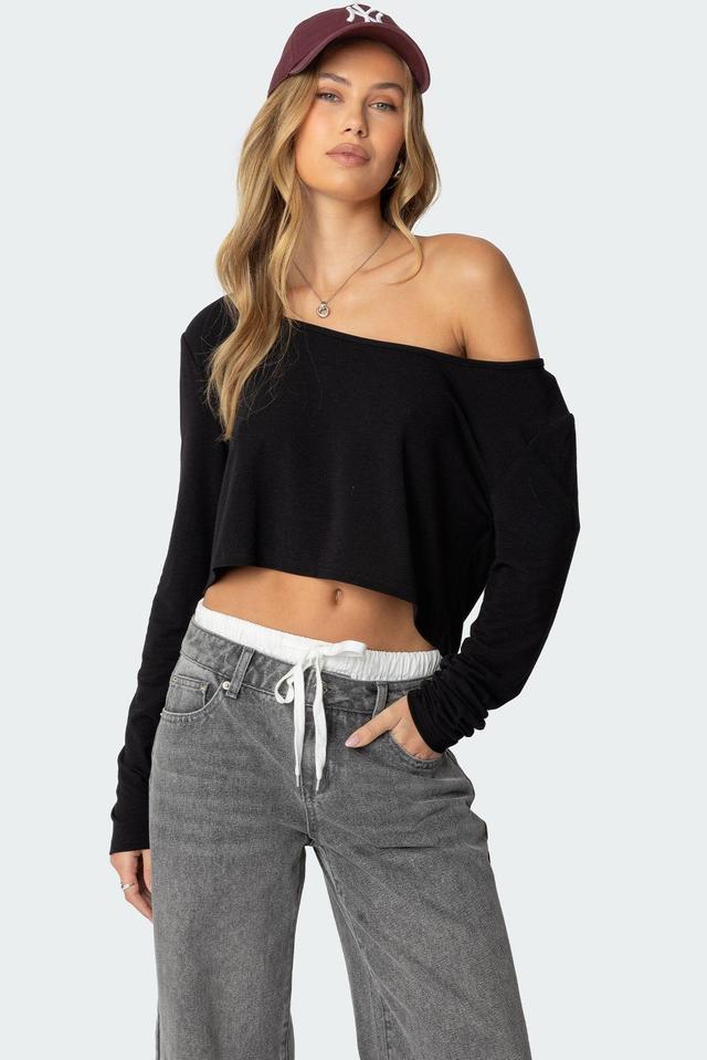 Cropped Off Shoulder Top Product Image