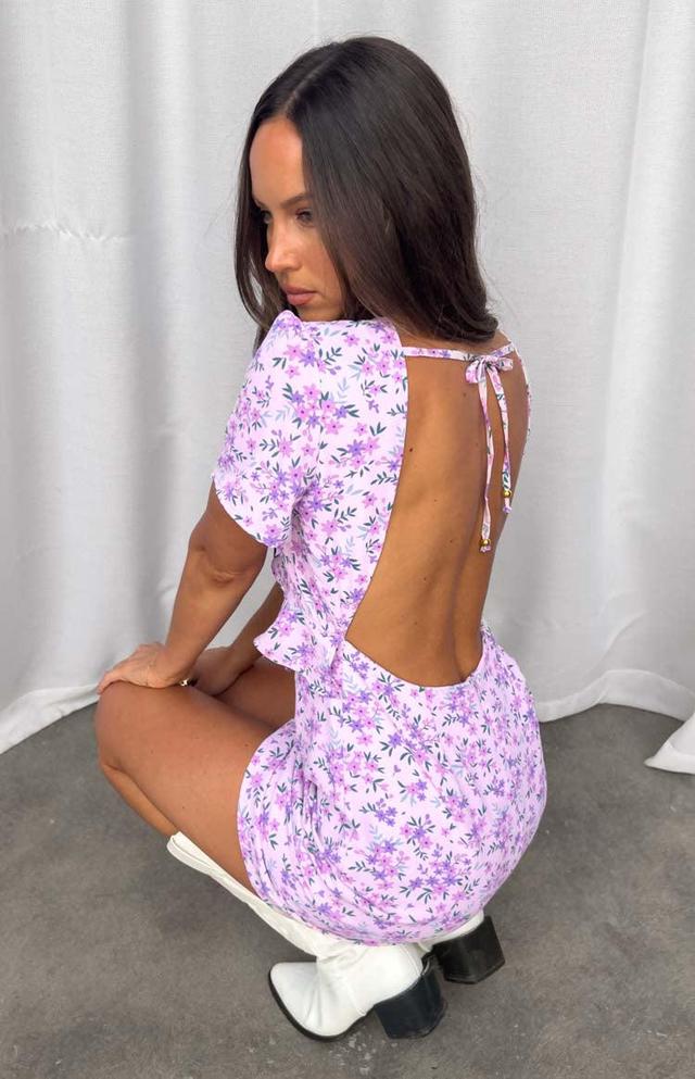 Luelle Lilac Floral Mini Dress Product Image