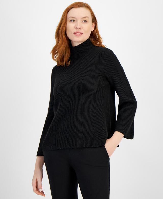 Anne Klein Womens Bell-Sleeve Pullover Sweater Product Image