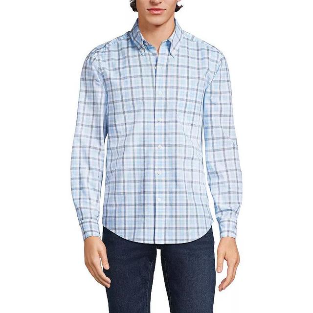 Mens Lands End Traditional-Fit Essential Lightweight Poplin Shirt Product Image