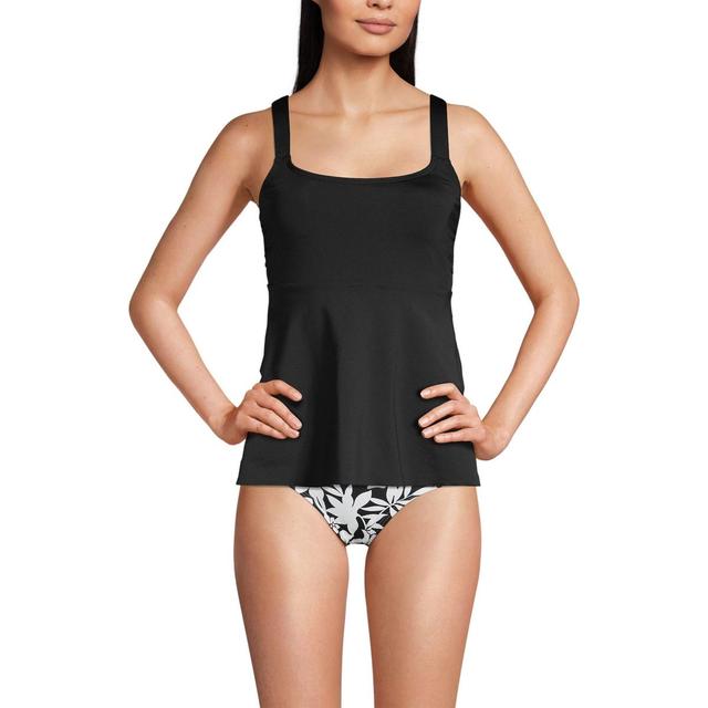 Womens Lands End Square Neck Flutter Tankini Swim Top Product Image