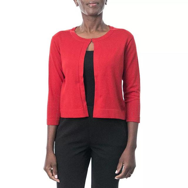 Womens Nina Leonard Three Quarter Sweater Bolero Product Image