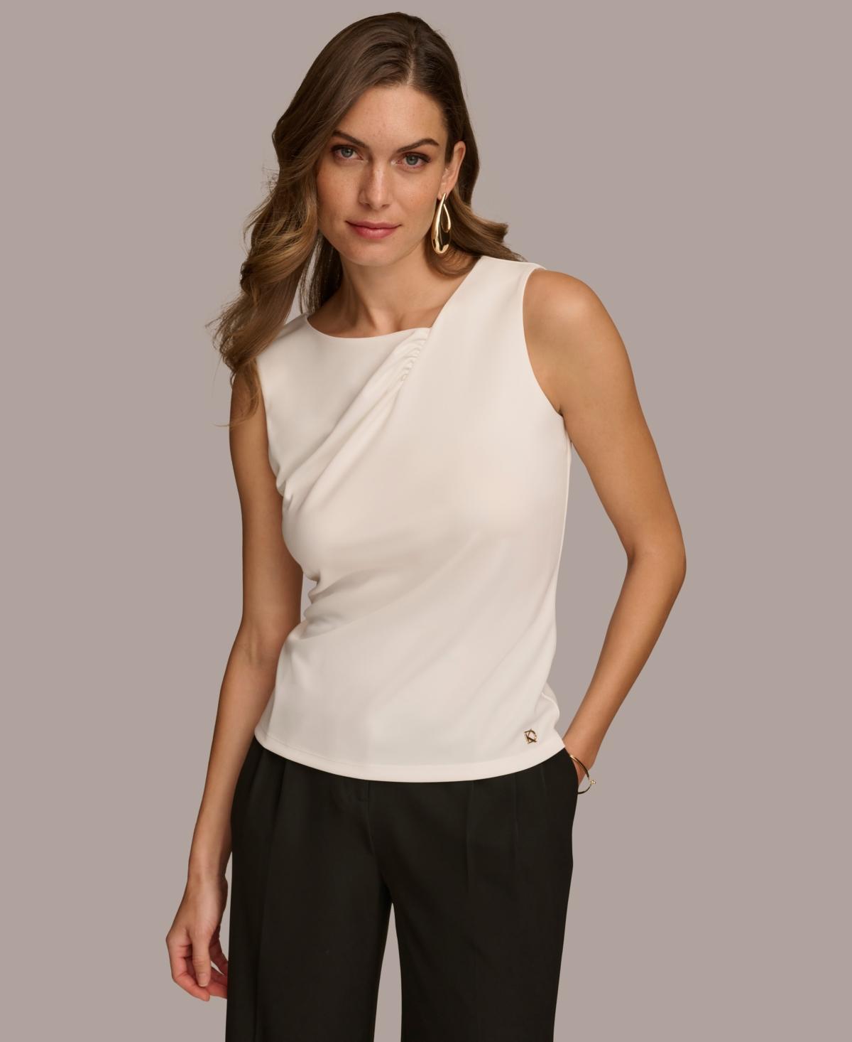 Women's Asymmetric-Neck Sleeveless Top Product Image