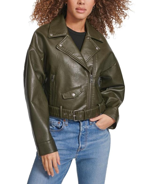 levis Faux Leather Moto Jacket Product Image