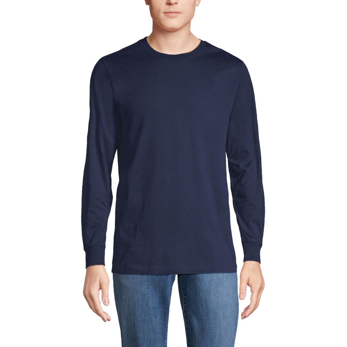 Mens Lands End Super-T Long Sleeve T-Shirt Product Image