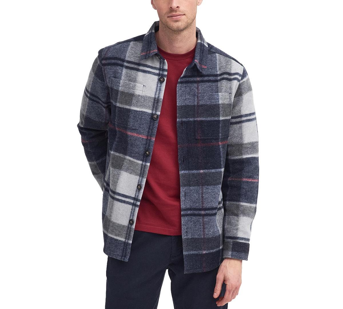 Barbour Mens Chapter Over Plaid Shirt Jacket Product Image