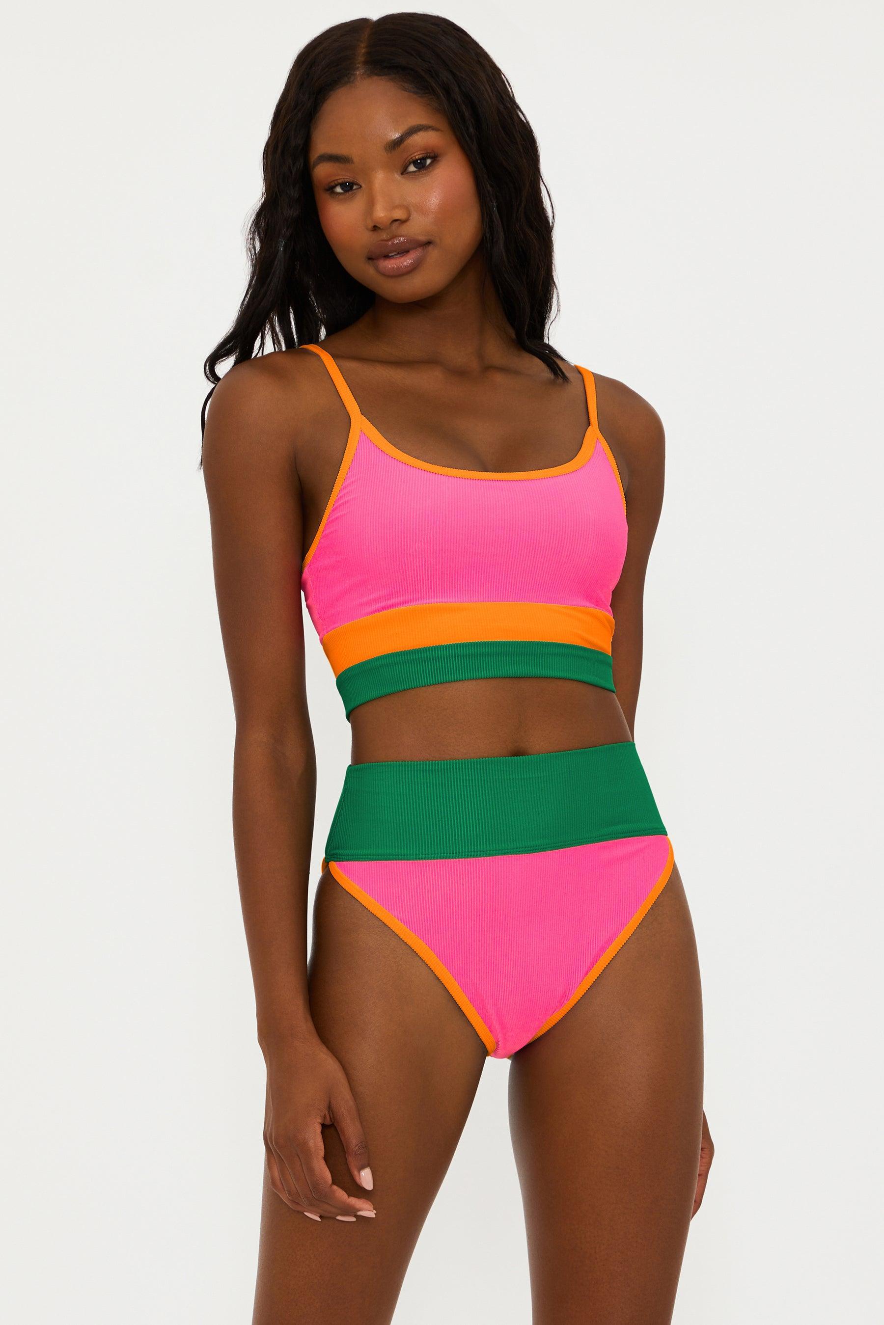 Eva Top Strawberry Colorblock Product Image