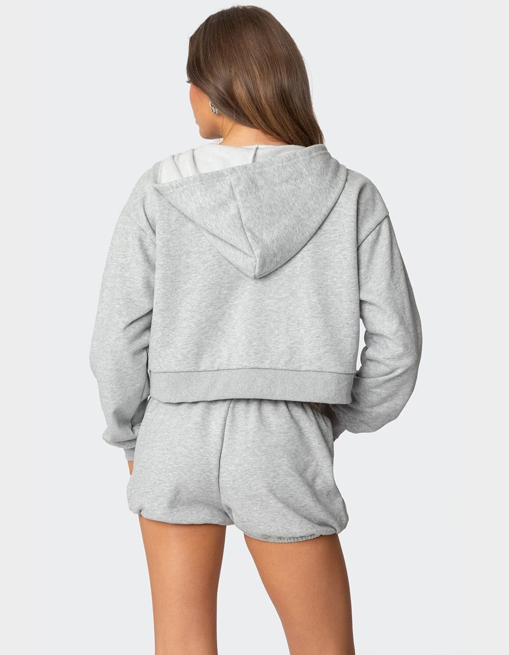 EDIKTED Robina Zip Up Hoodie Product Image