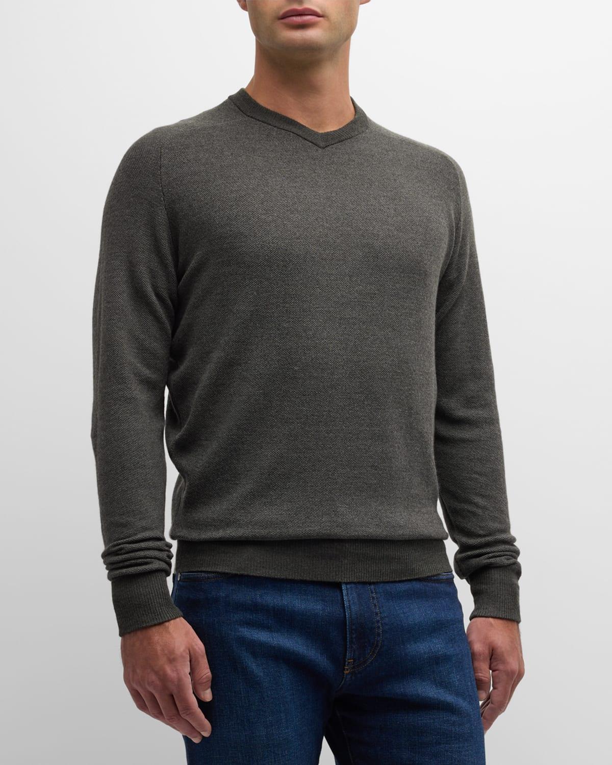 Mens Dover High V-Neck Sweater Product Image