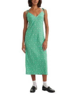 Levis Womens Rena Tie-Strap Sleeveless Midi Dress Product Image